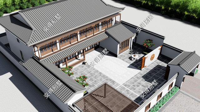 2款庭院式別墅設(shè)計(jì)方案及圖片，這樣建造漂亮的合院別墅