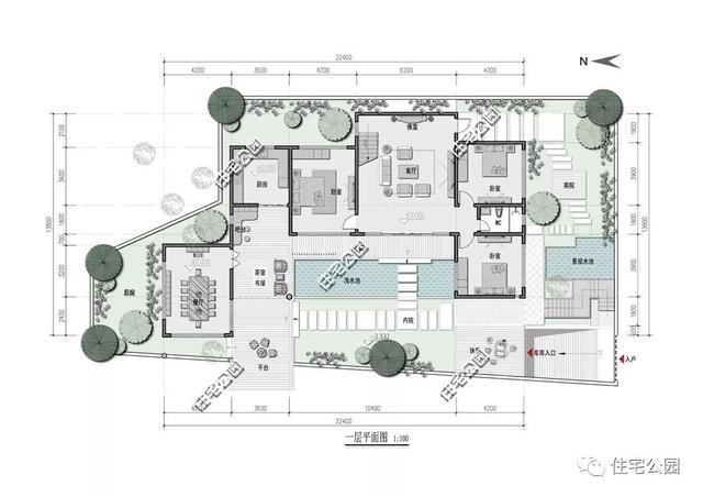 18套帶庭院的中式別墅民宅設(shè)計，自建房、民宿都可以用