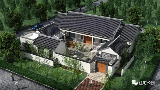 18套帶庭院的中式別墅民宅設(shè)計，自建房、民宿都可以用