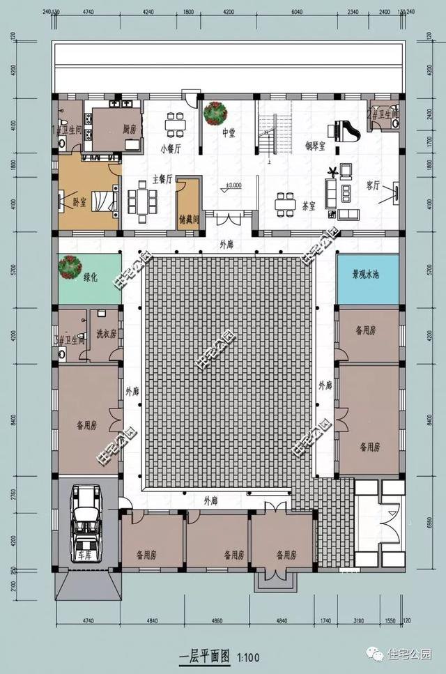 18套帶庭院的中式別墅民宅設(shè)計，自建房、民宿都可以用