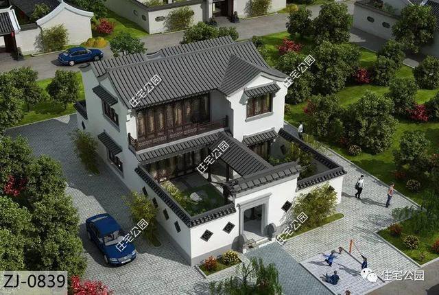 18套帶庭院的中式別墅民宅設(shè)計，自建房、民宿都可以用