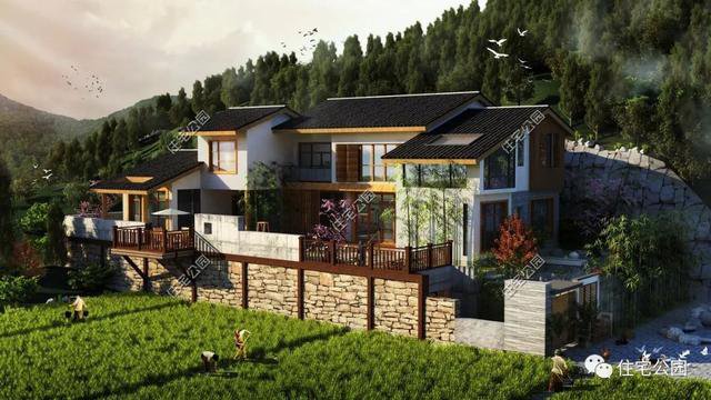 18套帶庭院的中式別墅民宅設(shè)計，自建房、民宿都可以用