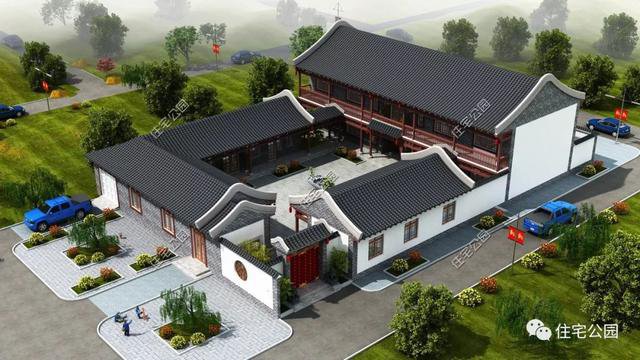 18套帶庭院的中式別墅民宅設(shè)計，自建房、民宿都可以用