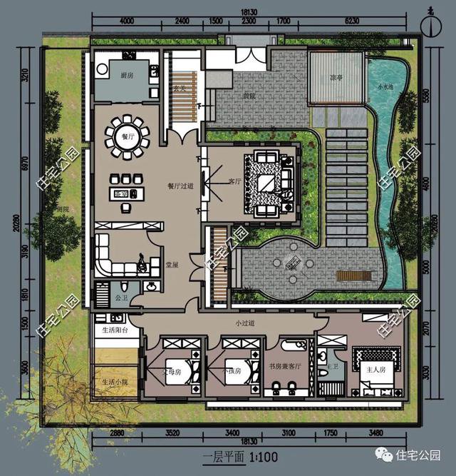 18套帶庭院的中式別墅民宅設(shè)計，自建房、民宿都可以用
