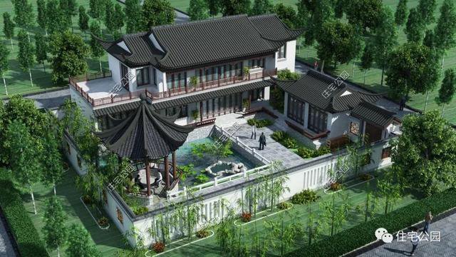 18套帶庭院的中式別墅民宅設(shè)計，自建房、民宿都可以用