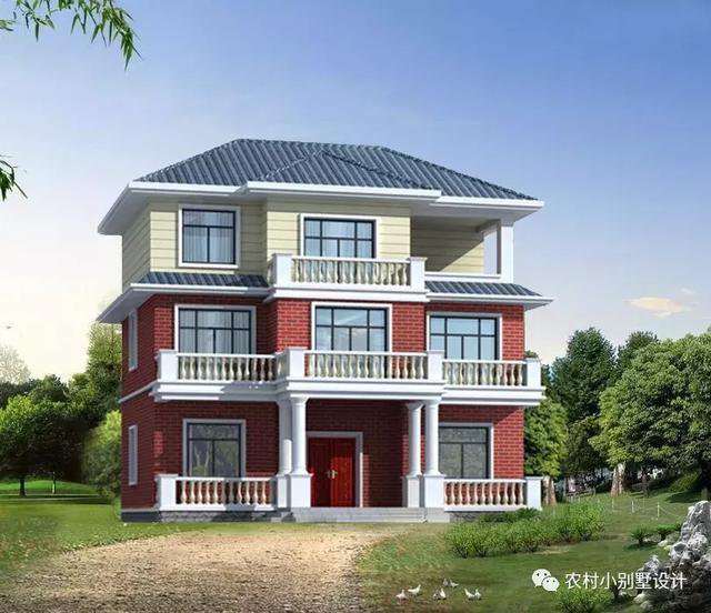 幾款農(nóng)村三層民房設計圖及圖片大全，選一套回家建房吧