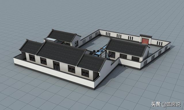 一層中式花園仿古住宅效果圖片和戶型圖，中國傳統(tǒng)精髓