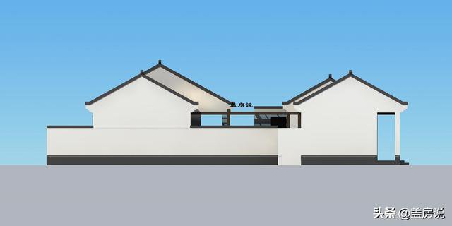 一層中式花園仿古住宅效果圖片和戶型圖，中國傳統(tǒng)精髓