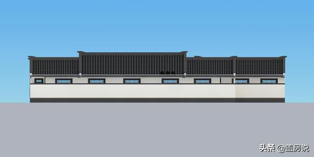 一層中式花園仿古住宅效果圖片和戶型圖，中國傳統(tǒng)精髓