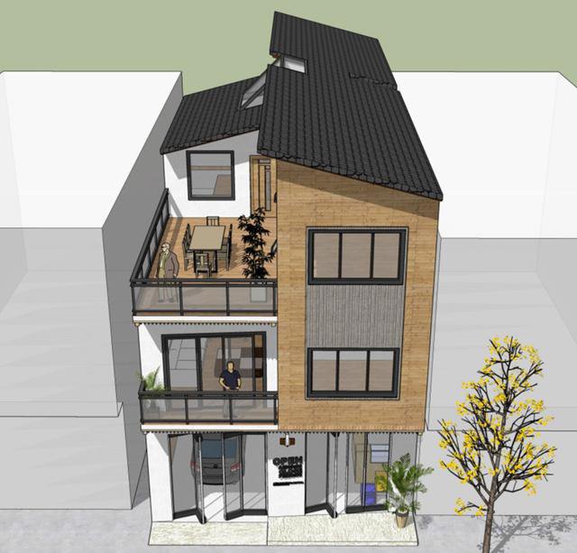 開(kāi)間7.8米民房設(shè)計(jì)，一層還設(shè)計(jì)上了商鋪，商住兩用