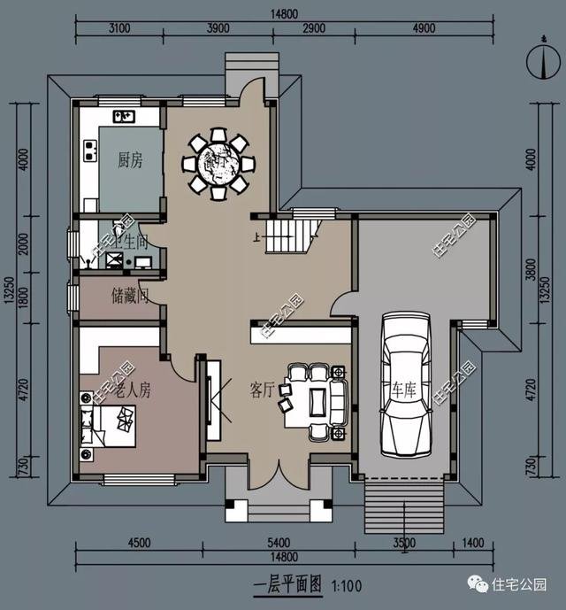 帶車庫農(nóng)村自建房子戶型和外觀圖片大全，讓你一次看個夠