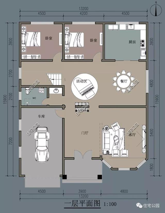 帶車庫農(nóng)村自建房子戶型和外觀圖片大全，讓你一次看個夠