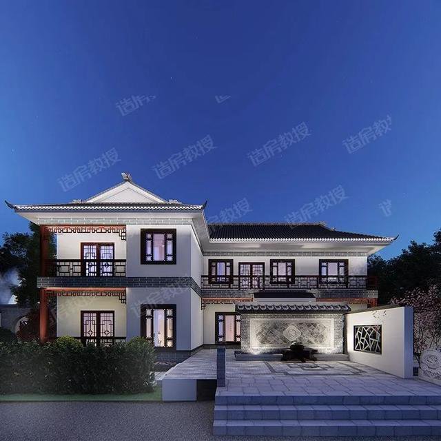 仿古中式二層住宅樓設(shè)計圖，中國傳統(tǒng)精髓，真是美爆了