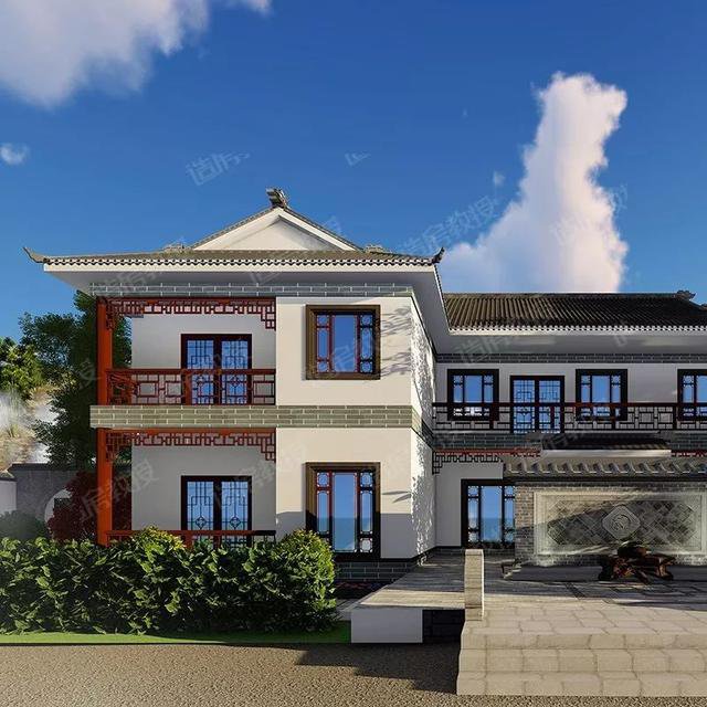 仿古中式二層住宅樓設(shè)計圖，中國傳統(tǒng)精髓，真是美爆了