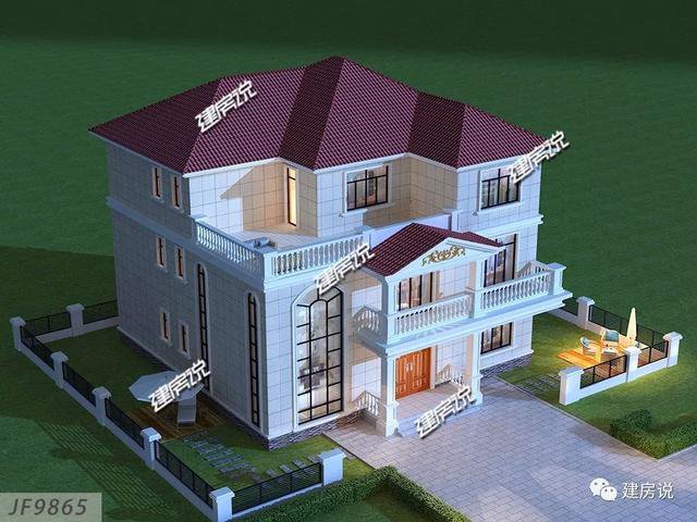 豪華歐式別墅三層民宅設(shè)計(jì)戶型圖，酒窖/ktv/電梯都有