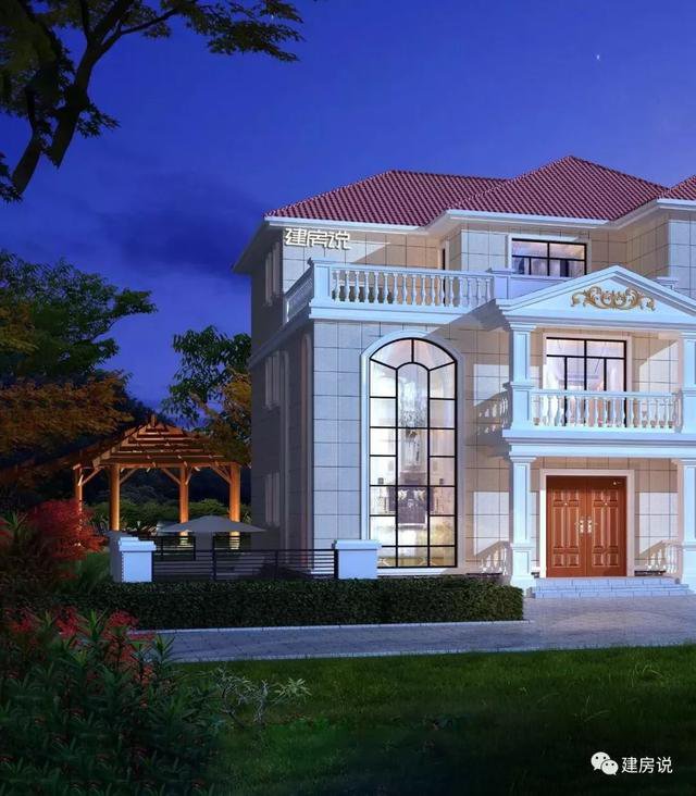 豪華歐式別墅三層民宅設(shè)計(jì)戶型圖，酒窖/ktv/電梯都有