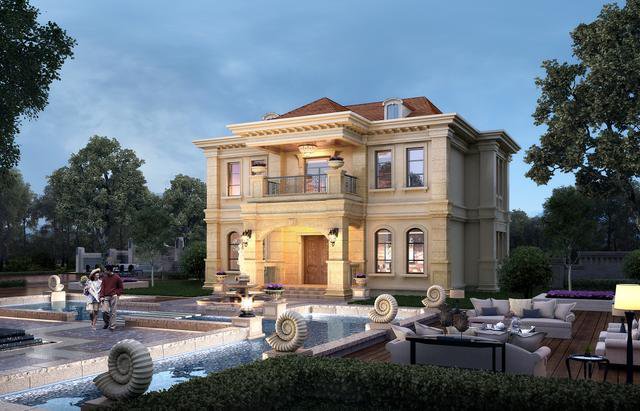 歐羅巴風(fēng)格二層別墅設(shè)計(jì)戶型方案圖，看完才知道為什么都去農(nóng)村自建房