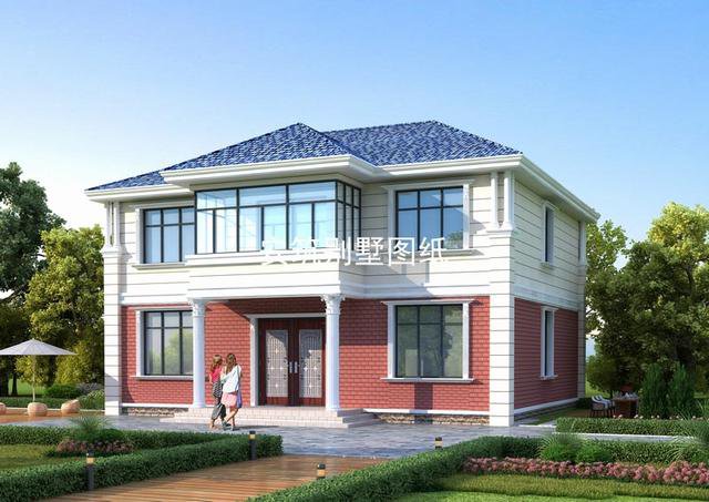 13*10米二層方正小戶型自建房戶型圖，簡易實用