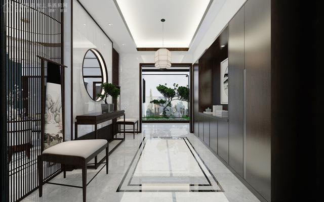 帶中式小院的農(nóng)村住宅戶型圖，住進(jìn)去肯定很愜意