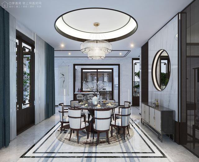 帶中式小院的農(nóng)村住宅戶型圖，住進(jìn)去肯定很愜意