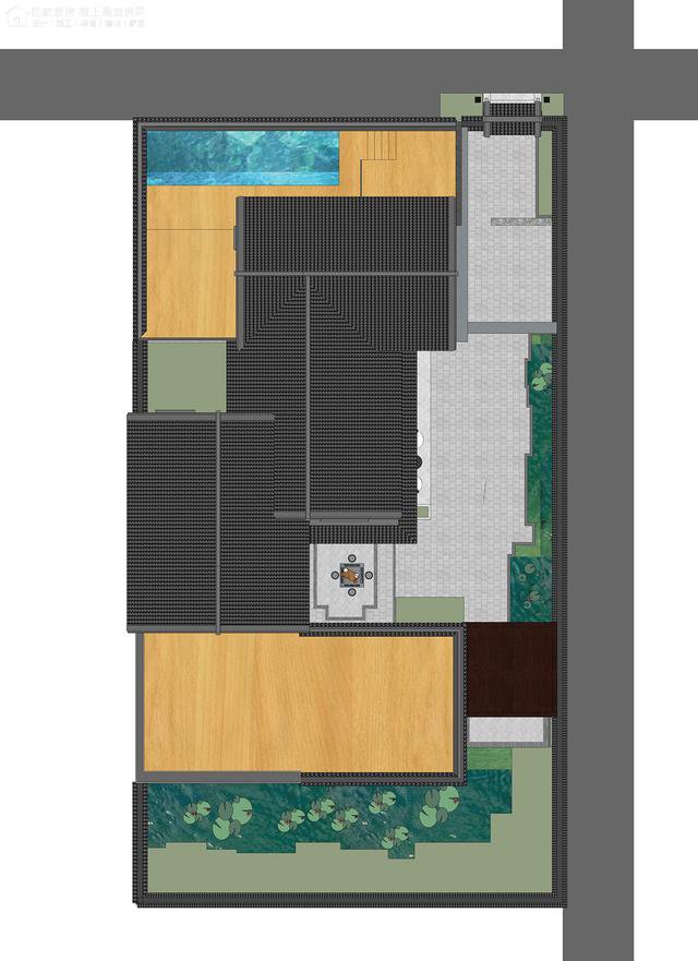 帶中式小院的農(nóng)村住宅戶型圖，住進(jìn)去肯定很愜意