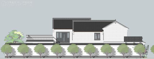 帶中式小院的農(nóng)村住宅戶型圖，住進(jìn)去肯定很愜意