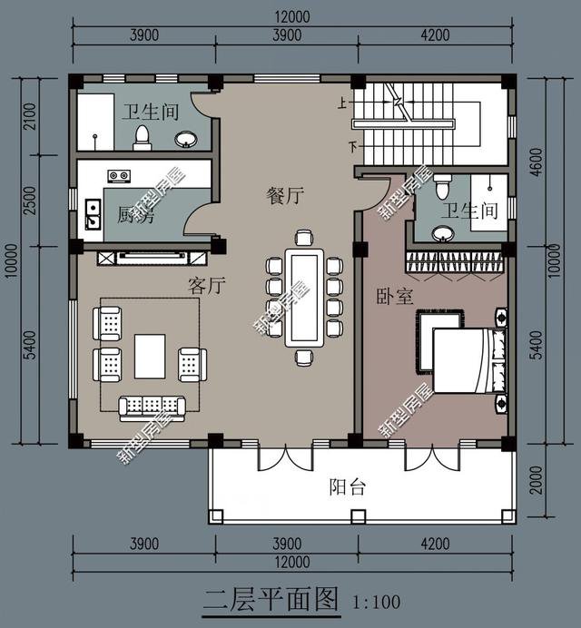 新農(nóng)村臨街自建房戶型，帶商鋪的別墅設(shè)計(jì)更實(shí)用