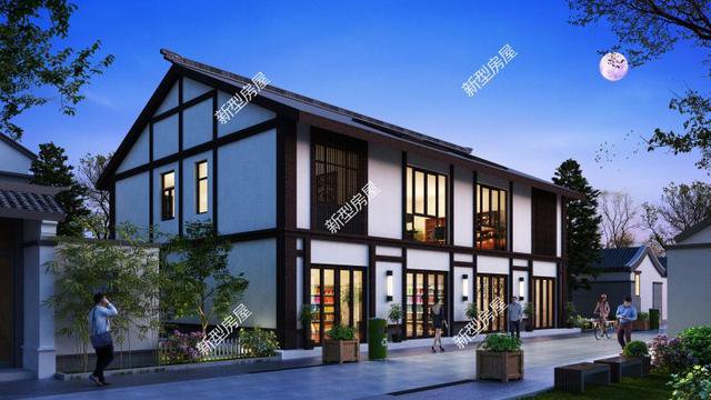 新農(nóng)村臨街自建房戶型，帶商鋪的別墅設(shè)計(jì)更實(shí)用
