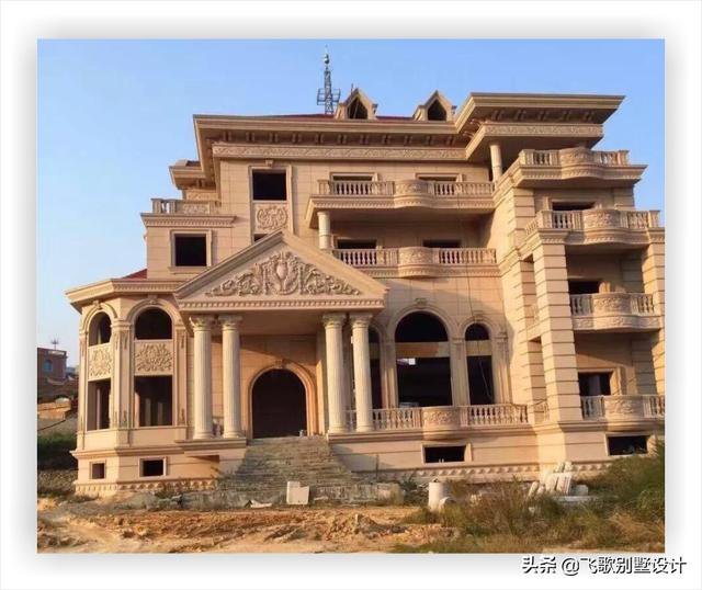 幾十款純歐式別墅完工實(shí)景圖照片，每一款都豪華高端