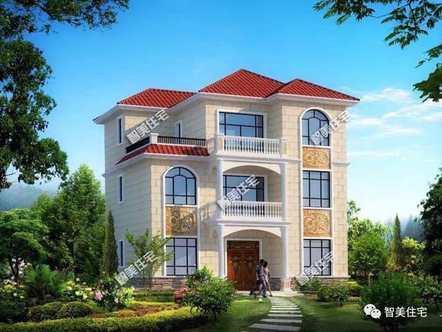 面寬12米的2棟農(nóng)村民房戶型圖，第二套最受歡迎