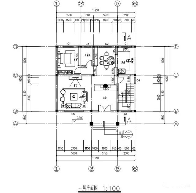 5個造價低的農(nóng)村住宅戶型圖，占地百平左右