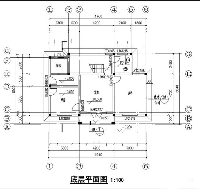 5個造價低的農(nóng)村住宅戶型圖，占地百平左右