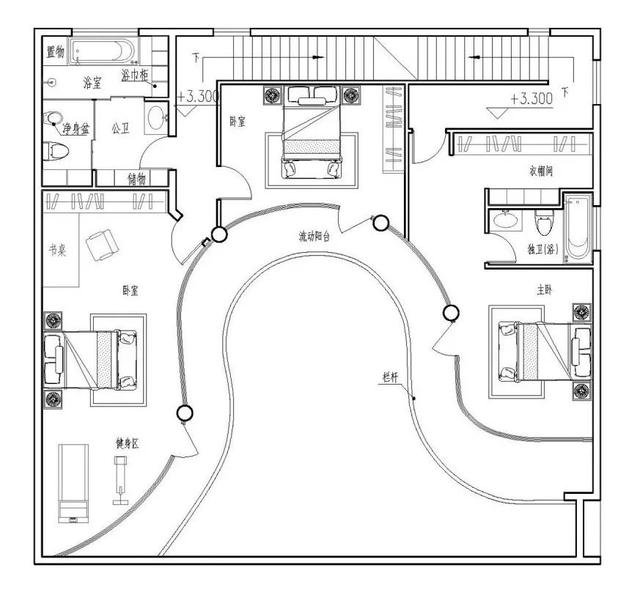 4套帶小院子的農(nóng)村住宅戶型圖，2款傳統(tǒng)，2款時尚