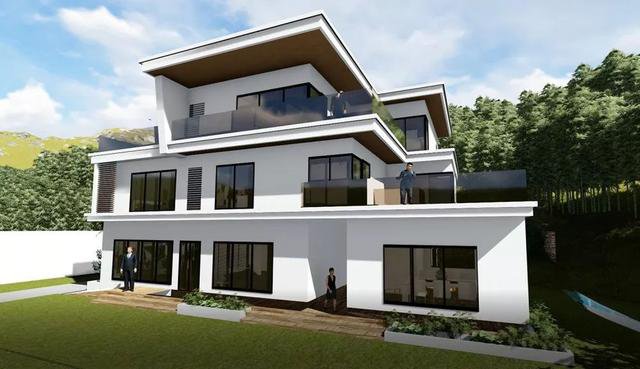 4套帶小院子的農(nóng)村住宅戶型圖，2款傳統(tǒng)，2款時尚