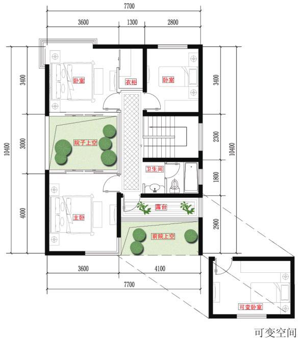 浙江地區(qū)科學(xué)實(shí)用的農(nóng)村自建房戶型設(shè)計(jì)，帶小院子
