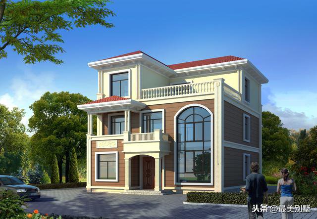 3款120平的簡歐農村房子戶型方案圖，50萬預算足矣