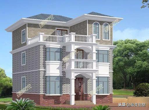 3款120平的簡歐農村房子戶型方案圖，50萬預算足矣