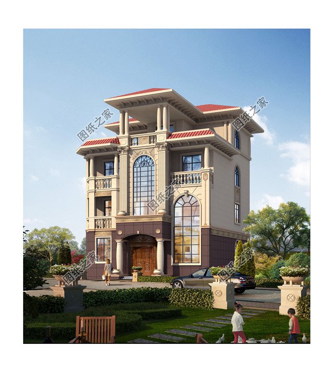 12X14米四層農(nóng)村自建別墅設(shè)計(jì)圖，功能設(shè)計(jì)豐富齊全