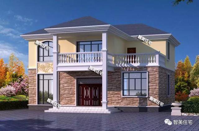 12.6×10米農(nóng)村二層自建房子戶型方案圖，大小正合適