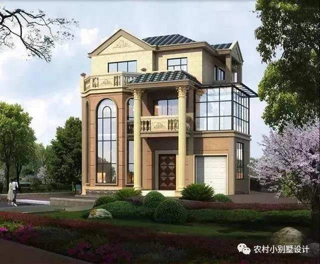 16款農(nóng)村兩層住宅鄉(xiāng)墅戶型圖，顏值比較高