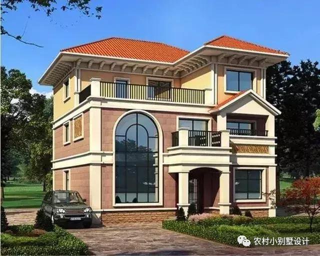 16款農(nóng)村兩層住宅鄉(xiāng)墅戶型圖，顏值比較高