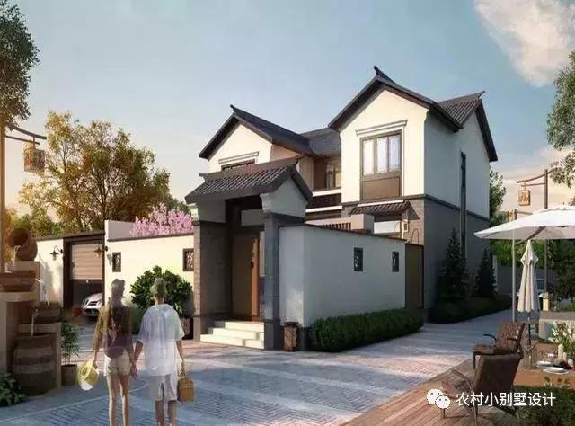 16款農(nóng)村兩層住宅鄉(xiāng)墅戶型圖，顏值比較高