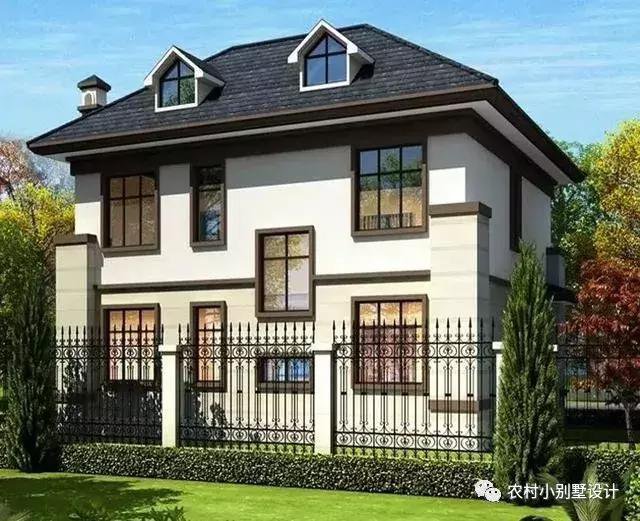 16款農(nóng)村兩層住宅鄉(xiāng)墅戶型圖，顏值比較高