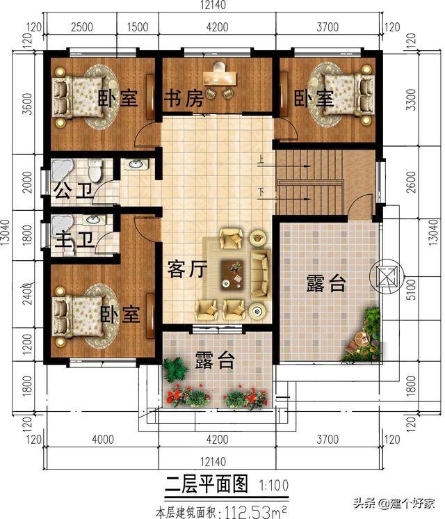 5款超美鄉(xiāng)墅外觀效果圖片，附帶平面戶型圖
