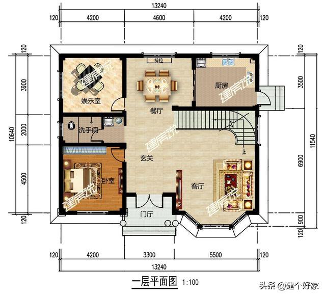 5款超美鄉(xiāng)墅外觀效果圖片，附帶平面戶型圖