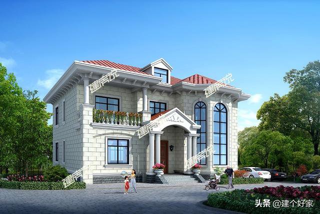 5款超美鄉(xiāng)墅外觀效果圖片，附帶平面戶型圖