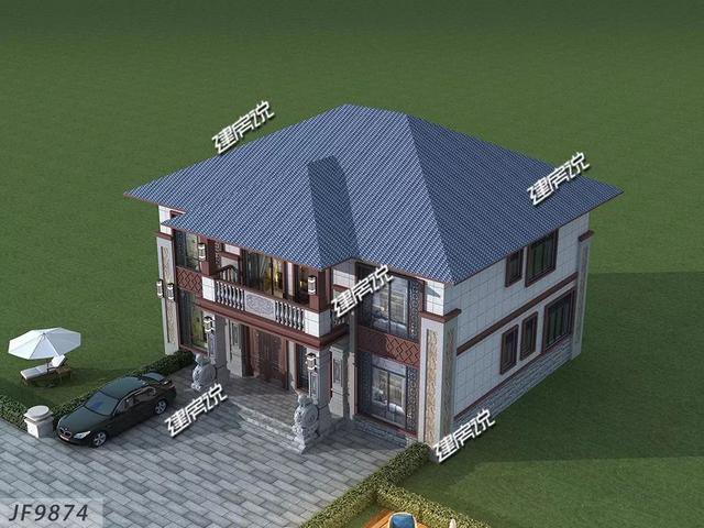 35萬新中式別墅戶型圖，農(nóng)村自己按圖選這套顏值高