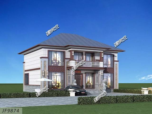 35萬新中式別墅戶型圖，農(nóng)村自己按圖選這套顏值高