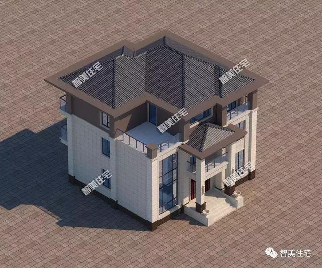 幾款新中式風格的農(nóng)村住宅戶型圖，喜歡第一款的比較多