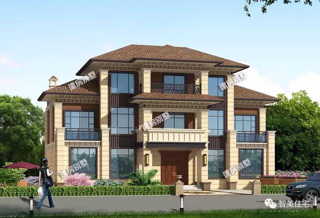 幾款新中式風格的農(nóng)村住宅戶型圖，喜歡第一款的比較多